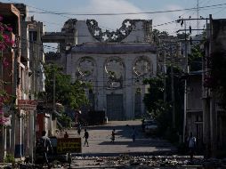 Ruinas de la catedral de Nuestra Señora de la Asunción, destruida durante el terremoto de 2010. AP/A. Cubillos