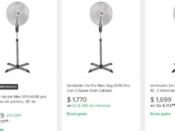 El ventilador más barato, de 18 evaluados, fue el 