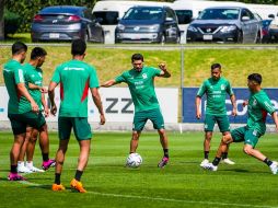 El conjunto azteca cerró preparación y quedó listo para su compromiso ante Guatemala. ESPECIAL/Selección Mexicana