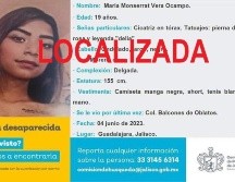 fue vista a bordo de un autobús procedente de Tepic, Nayarit. ESPECIAL