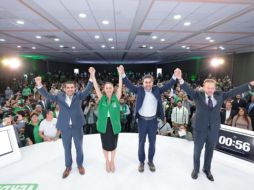 Claudia Sheinbaum asistió a la  Convención Nacional del Partido Verde Ecologista de México. ESPECIAL