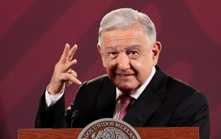 López Obrador también presumió el tipo de cambio frente al dólar, que está en sus mejores niveles desde 2016. EFE/J. Méndez