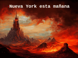 Los memes comenzaron a circular en redes sociales sobre la situación ambiental que vive la ciudad de Nueva York. ESPECIAL