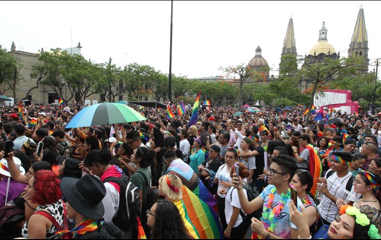 La Policía Vial invitó a los participantes y a la ciudadanía a respetar las indicaciones. INFORMADOR/ A.CAMACHO