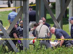 Los adolescentes estaban de campamento. AP