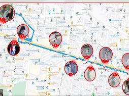 La Fiscalía dio a conocer el trayecto que siguió Sandra Analí antes de que desapareciera. ESPECIAL