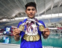 David Gabriel Vázquez se convirtió en el máximo medallista de Jalisco en los Nacionales CONADE 2023. ESPECIAL/Code Jalisco