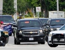 Trump llegó este a Miami para alistarse para la audiencia de mañana ante la corte federal. AP