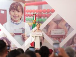 La jefa de Gobierno anunció el aumento en las becas para alumnos de educación básica de la Ciudad de México. ESPECIAL