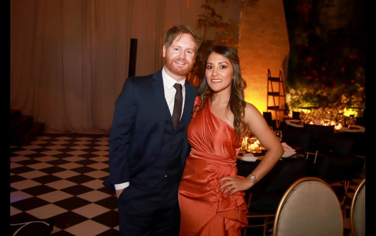 Christopher Pearce y Sandra Grattarola. GENTE BIEN JALISCO/ Antonio Martínez