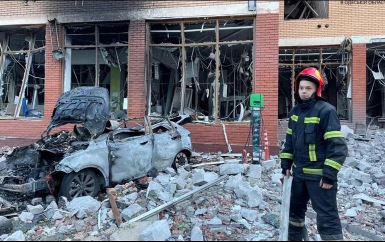 Los misiles causaron daños en edificios civiles. ESPECIAL