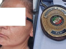 La detenida fue puesta a disposición de un agente del Ministerio Público. ESPECIAL