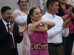 Claudia Sheinbaum fue acompañada por su gabinete. ESPECIAL