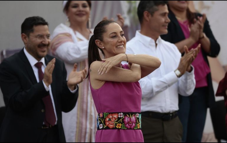 Claudia Sheinbaum fue acompañada por su gabinete. ESPECIAL