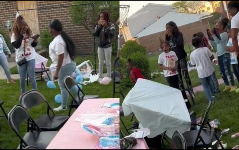 La mujer embarazada destruye su fiesta porque no esperaba tener otra niña. ESPECIAL