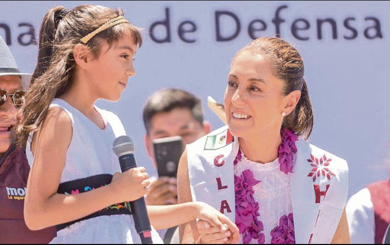 Claudia Sheinbaum toma la estafeta de defender y promover el desarrollo de la mujer en México. ESPECIAL/ @ClaudiaShein