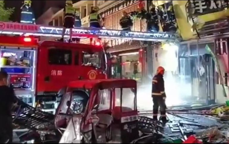 Una fuga de gas ocasionó el incendio. ESPECIAL