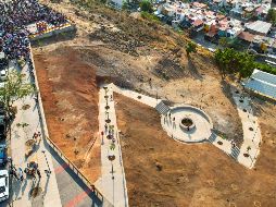 Inauguran el Parque Lineal Demóstenes; tiene mirador y juegos infantiles