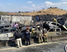Por el accidente ocurrido en la carretera Zapotlanejo-Lagos de Moreno murieron seis personas y 21 resultaron heridas. ESPECIAL