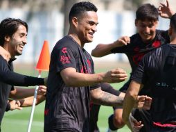 Camilo Vargas y Anderson Santamaría, quienes estaban con sus respectivos representativos nacionales en esta Fecha FIFA. CORTESÍA / Atlas