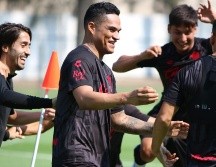 Camilo Vargas y Anderson Santamaría, quienes estaban con sus respectivos representativos nacionales en esta Fecha FIFA. CORTESÍA / Atlas