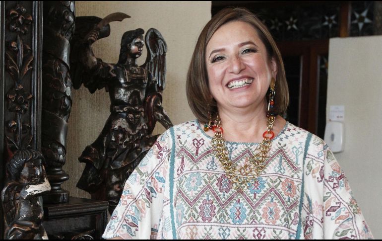 La senadora del Partido Acción Nacional, Xóchitl Gálvez, ha sido la más aplaudida en la reunión que organiza el consejo, encabezado César de Anda Molina. EL INFORMADOR/ A. CAMACHO