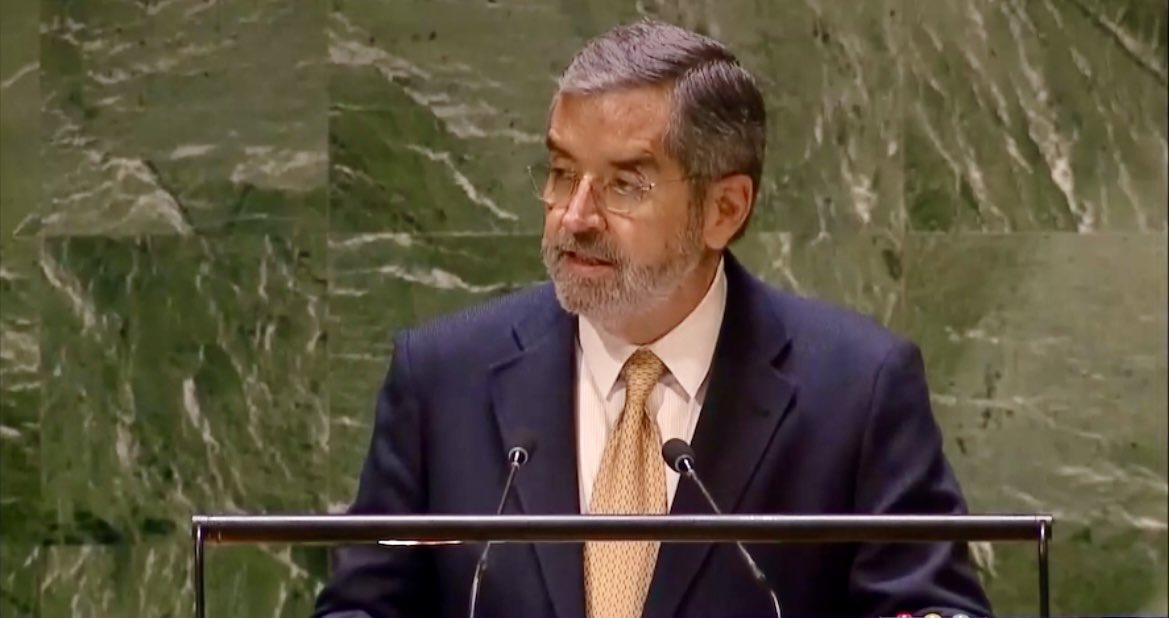 Juan Ramón de la Fuente, embajador de México ante la ONU. TWITTER/ @MexOnu