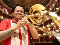 Para Faustino Díaz, el trombón, entre los instrumentos de metal, “es el de más posibilidades sonoras, porque se pueden hacer muchísimos efectos ya que no dependemos de un mecanismo como los émbolos, sino una vara que permite una variedad enorme”. EL INFORMADOR / A. Camacho