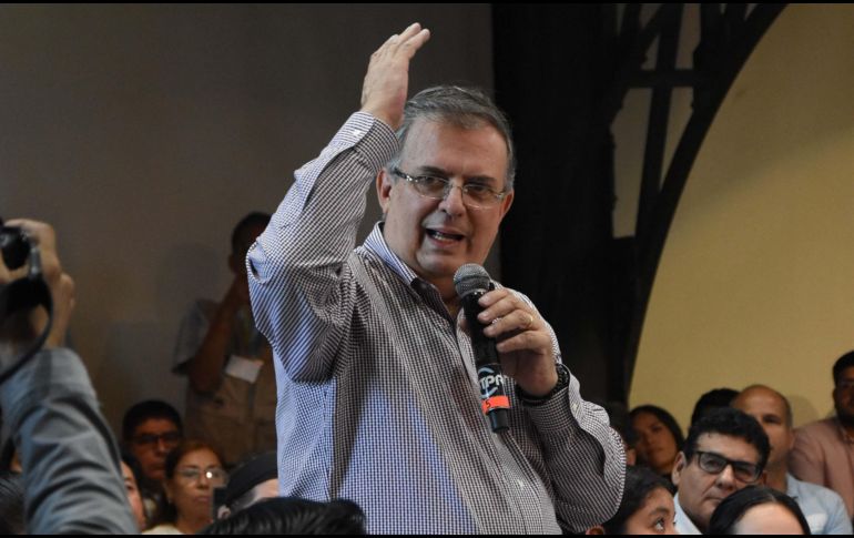 Marcelo Ebrard informó que en su primera semana de recorridos ha gastado hasta el momento un total de 286 mil 988 pesos. EL UNIVERSAL