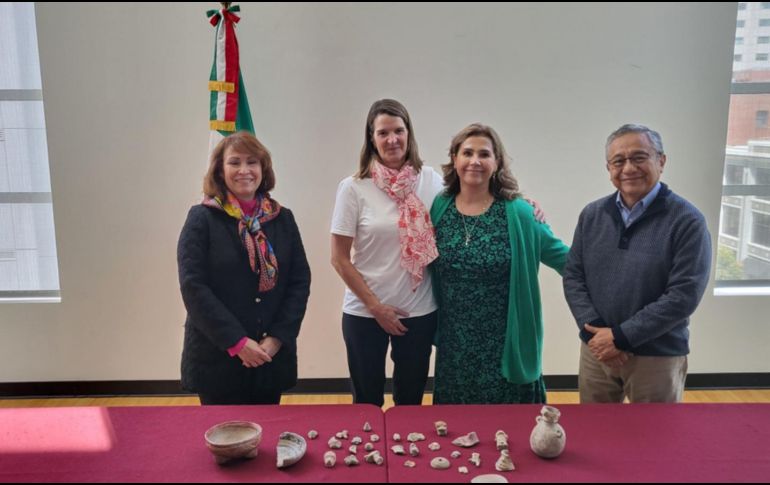 La devolución de los artefactos fue de manera voluntaria. ESPECIAL/SRE