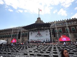 Seguramente será la última vez que López Obrador recuerde su victoria en las elecciones de 2018, pues dejará el cargo tras los comicios presidenciales de junio de 2024. EFE / S. Gutiérrez