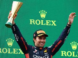 Checo Pérez llegó al podio durante el GP de Austria. Red Bull Content Pool