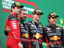 Checo Pérez sorprendió con su tercer lugar. Red Bull Content Pool.