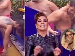 Nicola Porcella en el momento que se viralizó en redes. ESPECIAL