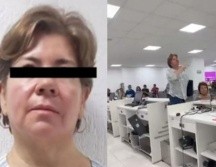 La mujer de 56 años fue bautizada por los internautas como Lady Aeropuerto. ESPECIAL