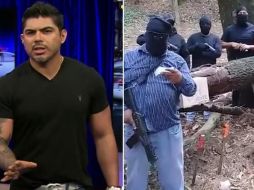 En el video que mostró unos encapuchados lo amenazan. ESPECIAL