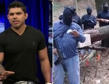 En el video que mostró unos encapuchados lo amenazan. ESPECIAL