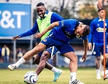 Julián Quiñones podría debutar el próximo domingo ante Querétaro. ESPECIAL/Club América