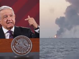 A excepción de las personas presuntamente desaparecidas, el resto de trabajadores de la plataforma evacuaron el lugar, aseguró López Obrador. ESPECIAL