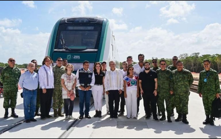Llegó la cabina y el primer vagón del Tren Maya a Cancún. SUN