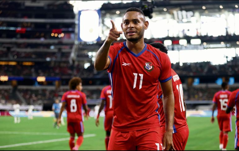 El delantero canalero Ismael Díaz se lució ayer con un triplete ante Qatar. EFE/A. Davis