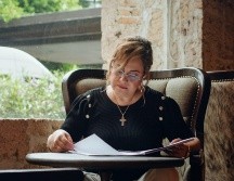 María Guadalupe Sánchez González espera que su examen sea evaluado correctamente. ESPECIAL