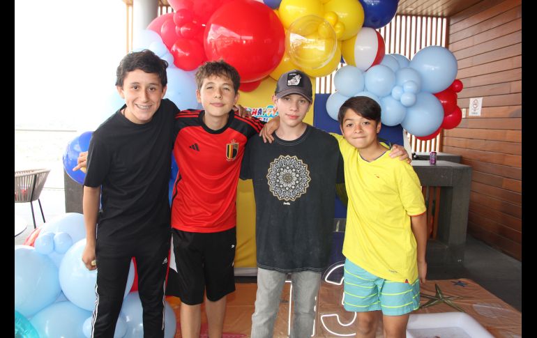 Juan Pablo Segura, Maurice Nienhuis, Gerardo Graniel y Marcelo Gutiérrez. GENTE BIEN JALISCO/ Esmeralda Escamilla