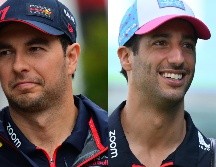 Durante la temporada, han circulado distintas versiones de que Daniel Ricciardo podría llegar a ocupar el asiento de Pérez dentro de Red Bull. ESPECIAL / AFP