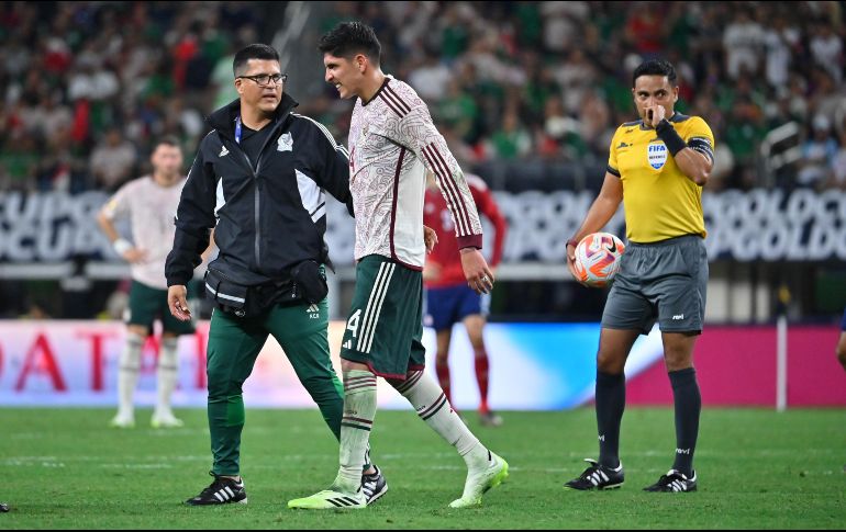 Edson Álvarez salió lesionado del partido del pasado fin de semana ante Costa Rica. IMAGO7/Archivo
