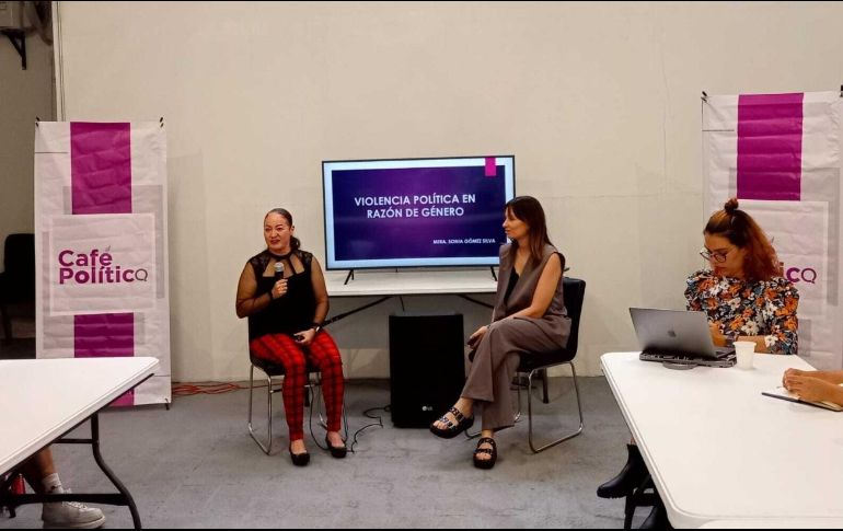 La especialista en temas electorales, Sonia Gómez Silva, brindó la charla. ESPECIAL