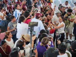 Sheinbaum dijo que solo con los gobiernos que pertenecen a la Cuarta Transformación pueden lograr los grandes cambios que se necesitan a lo largo y ancho del país. CORTESÍA