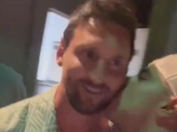 El momento se hizo viral y en videos que se puede ver a Messi sonriendo ante lo ocurrido. ESPECIAL