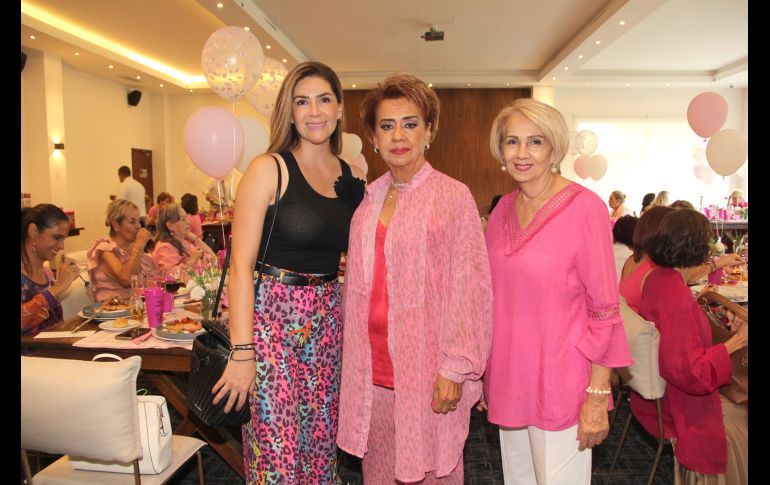 Andrea Galván, Alicia Sánchez Rendón e Imelda Sánchez. GENTE BIEN JALISCO/ Esmeralda Escamilla