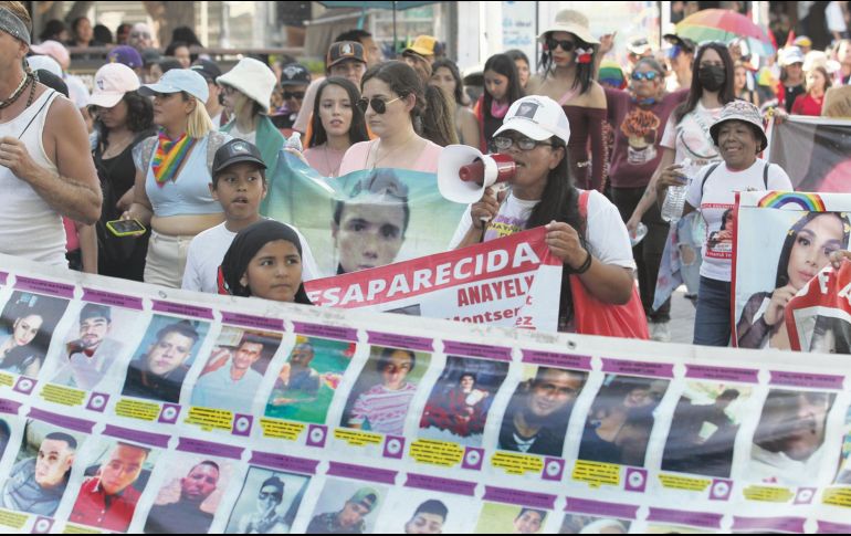 Colectivos de familias buscadoras tienen planeada una marcha para mañana. EL INFORMADOR/ A. Camacho